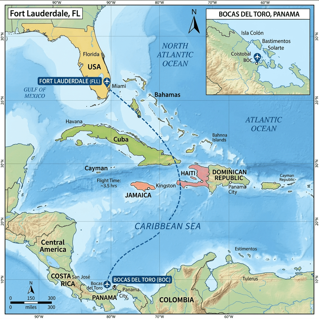 Panama and Bocas del&nbsp;Toro